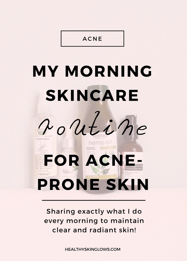 morning skincare routine for acne